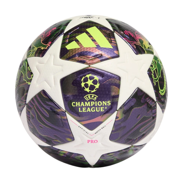 Мяч футбольный Adidas UCL PRO Finale 2025-2026 Budapest OMB JX9077 (размер 5) - изображение 2