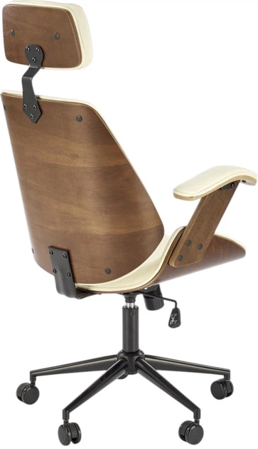 Fotel biurowy Halmar Ignazio obrotowy Orzechowo-Kremowy (5905248125629) - obraz 2