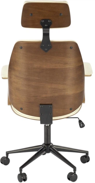 Fotel biurowy Halmar Ignazio obrotowy Orzechowo-Kremowy (5905248125629) - obraz 6