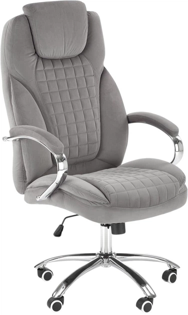 Офісне крісло Halmar King 2 Сірий (5905248126558) - зображення 3