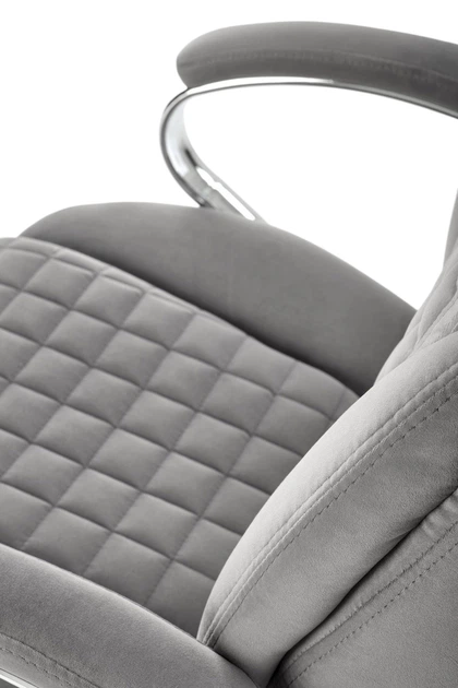 Офісне крісло Halmar King 2 Сірий (5905248126558) - зображення 8