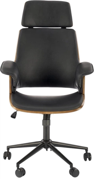 Офісне крісло Halmar Weber Горіхово-чорне (5905248127050) - зображення 8
