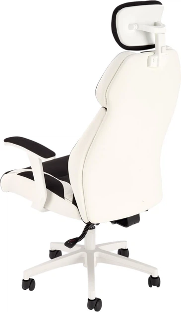 Fotel biurowy Halmar Chrono Biało-Czarny (5905248115668) - obraz 2