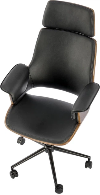 Офісне крісло Halmar Weber Горіхово-чорне (5905248127050) - зображення 13