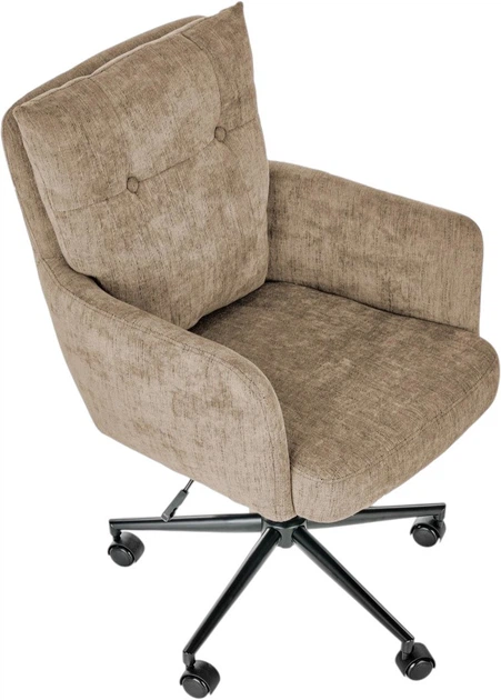 Fotel biurowy Halmar Flores Jasno-Brązowy (5905248115910) - obraz 6