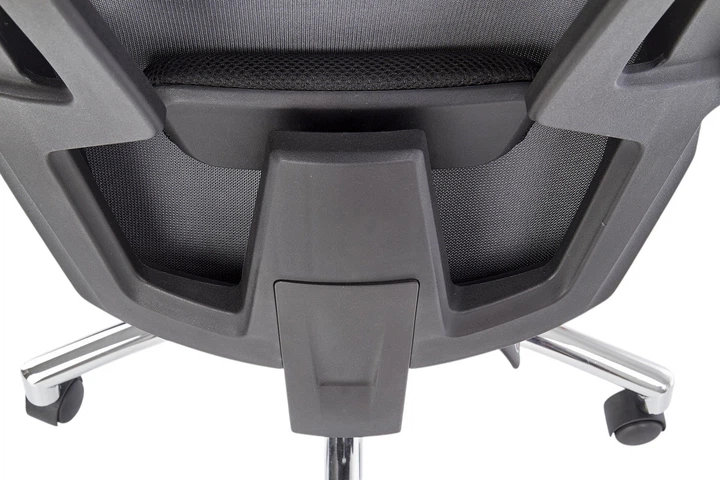 Fotel biurowy Halmar Freeman z podnożkiem Czarny-Popielaty (5905248115965) - obraz 8