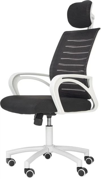 Офісне крісло Halmar Socket Біло-чорне (5905248123755) - зображення 4
