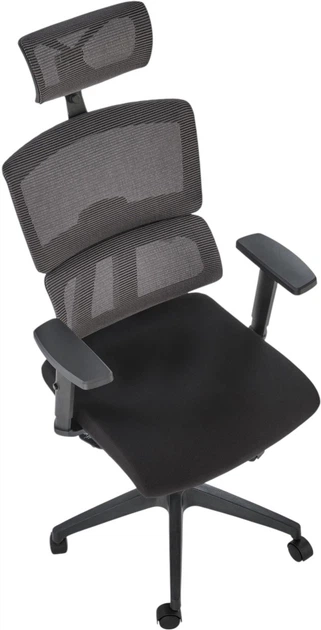 Офісне крісло Halmar Pablo Сіро-чорне (5905248131644) - зображення 7