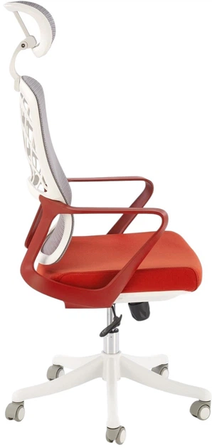 Офісне крісло Halmar Vesuvio 2 Коричнево-біле (5905248131767) - зображення 4