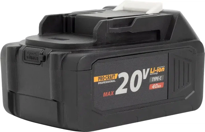 Аккумулятор ProCraft Battery 20/4С 20 В 4 А⋅ч Type-C (030280) - изображение 10