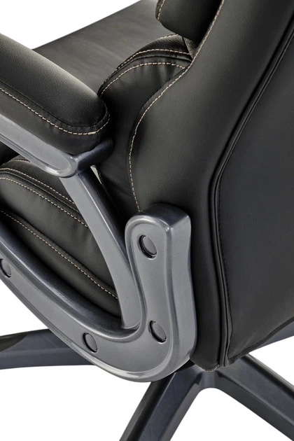 Офісне крісло Halmar Steven Чорно-сіре (5905248131736) - зображення 9