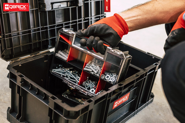 Ящик з 2 органайзерами для інструментів MULTI Qbrick System TWO TOOLBOX PLUS 526 х 307 х 221 мм, модульний, пластик - Фото 6 Ящик з 2 органайзерами для інструментів MULTI Qbrick System TWO TOOLBOX PLUS 526 х 307 х 221 мм, модульний, пластик - зображення 6