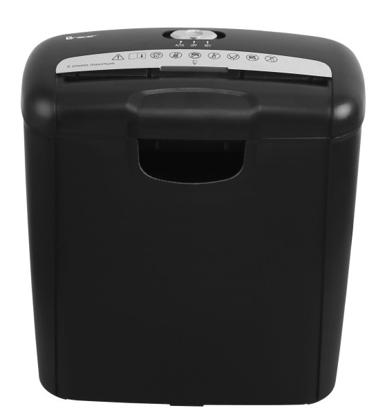 Шредер для бумаг 10 л Tracer Razor 2 TRANIS46722 П-2, 40 х 20 х 30 см, с функцией реверса и защитой от перегрева, черный - изображение 2