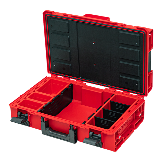 Набор из 3 ящиков для хранения инструментов Qbrick System ONE SET TECHNIK RED 2.0 с платформой на колесиках - Фото 2 Набор из 3 ящиков для хранения инструментов Qbrick System ONE SET TECHNIK RED 2.0 с платформой на колесиках - изображение 2