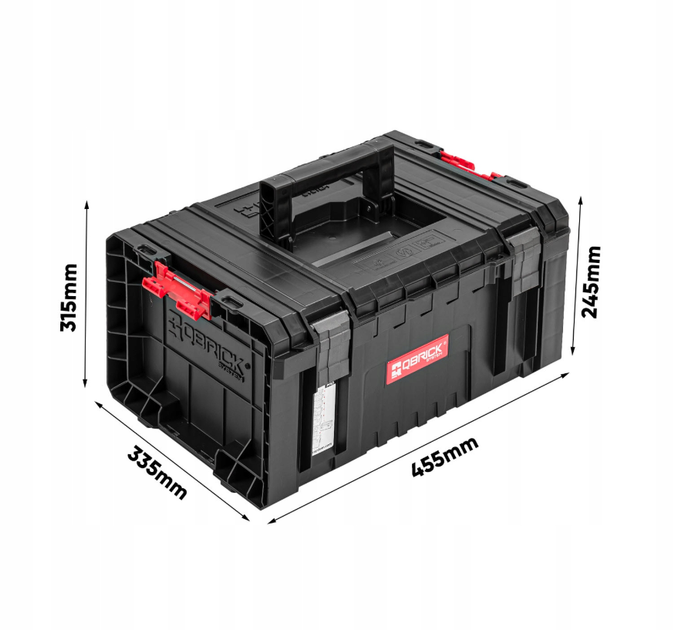 Набір із 4 ящиків для зберігання інструментів Qbrick System PRO Set 3 модульні, на коліщатках, з поролоновим покриттям - зображення 6