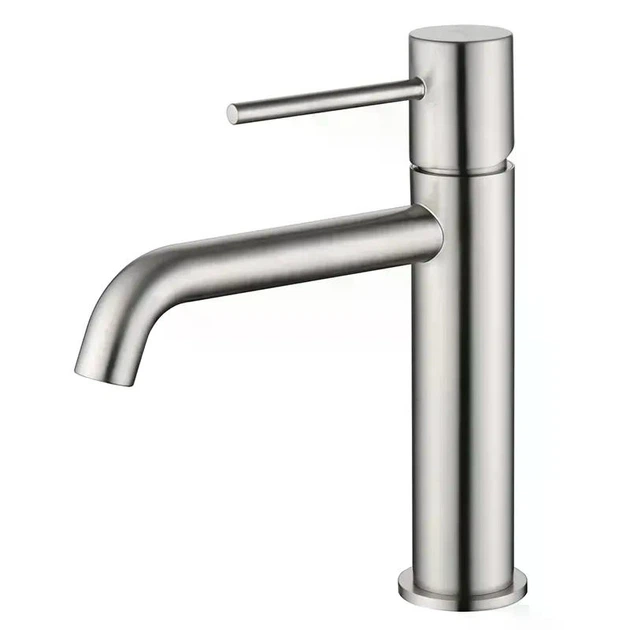 Смеситель для умывальника (раковины) IMEX MONZA BRUSHED NICKEL латунный никель матовый - Фото 1 Смеситель для умывальника (раковины) IMEX MONZA BRUSHED NICKEL латунный никель матовый - изображение 1
