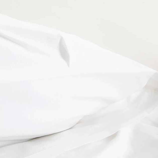 Komplet pościeli Homla Aurea Poszewka na pościel 160 x 200 cm + 2 poszewki na poduszki 50x60 cm z perkal z dekoracyjnym pikowaniem biały (5906496768774) - obraz 3