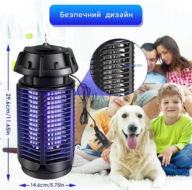 Електрична мухобійка QH008A Black (R4712131820250) - изображение 4