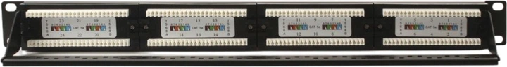 Патч-панель GetFort 19″ 24-портовый кат. 5E UTP (PGF-5EUTP24-B4) - изображение 2