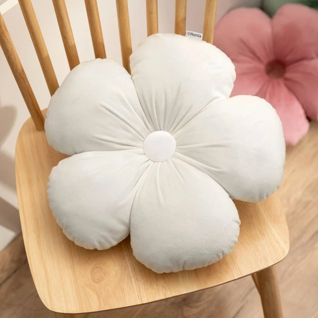 Poduszka Homla Loeri w kształcie kwiatka ecru 40 cm (5906496739774) - obraz 3