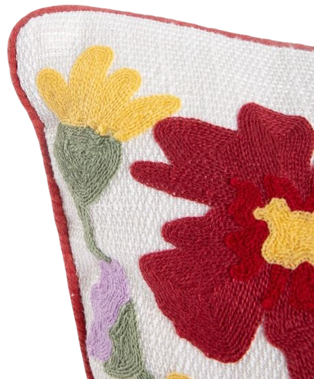 Наволочка Homla Pullo з вишитими квітами 45x45 см (5906496733857) - зображення 2