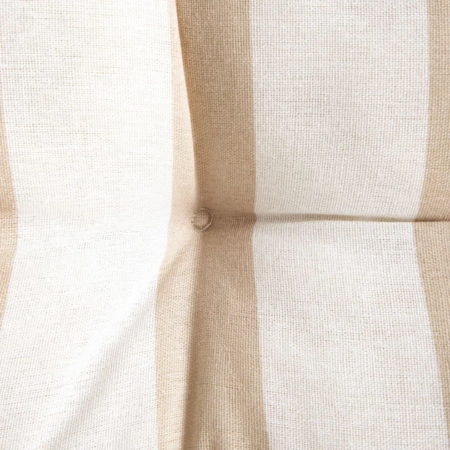 Подушка Homla Evelyn в бежеві смужки з ручкою та стьобаним візерунком 50 x 50 см (5906496770517) - зображення 4