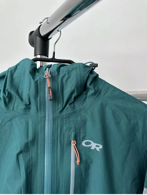 Жіночі мембранні куртки Outdoor Research Aspire gore-tex зелено-сіра L - изображение 3