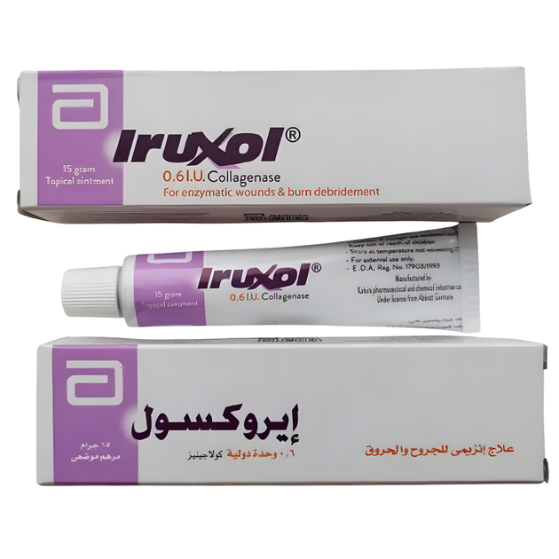 Iruxol Gel (Ируксол) Гель для очищения и заживления ран и ожогов, особенно плохо заживающих 15 г - изображение 2