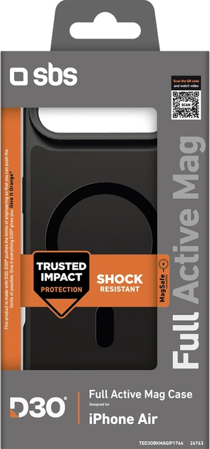 Etui plecki SBS Full Active Mag do Apple iPhone Air Black (8018417526763) - obraz 2