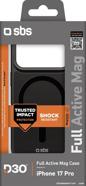 Etui plecki SBS Full Active Mag do Apple iPhone 17 Pro Black (8018417526688) - obraz 2