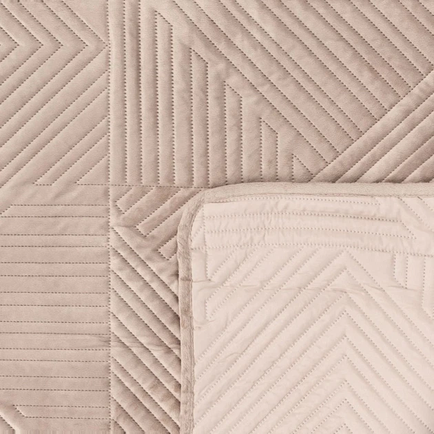 Покривало Homla Aurum вельветове з прошиванням золоте 220 x 240 см (5906496745577) - зображення 5