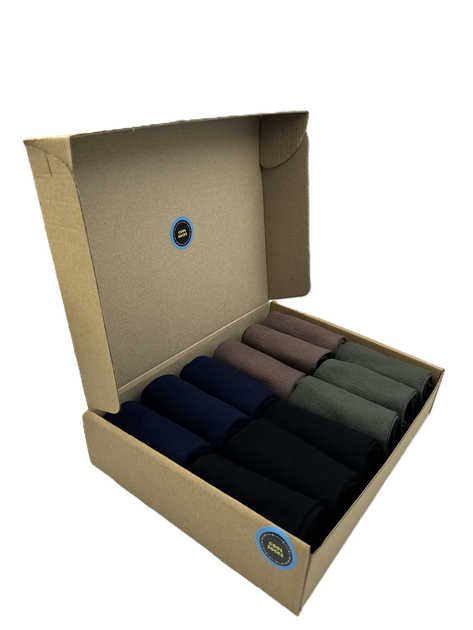 Набір чоловічих бамбукових шкарпеток Cool Socks Bamboo Elite Color 12 пар високі кольорові розмір 43-46 - изображение 6