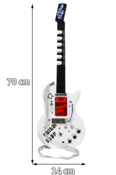 Музичний набір Електрогітара з мікрофоном на стійці (5903864912913) - зображення 3