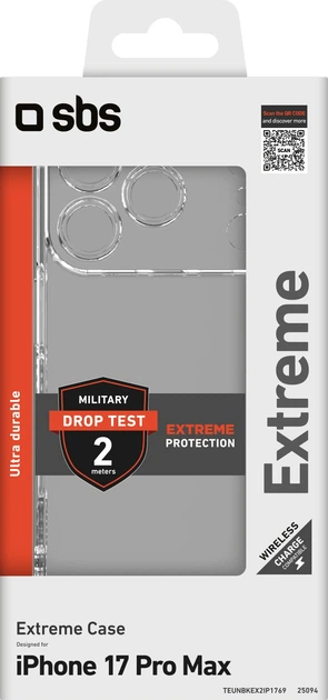 Etui SBS Extreme X2 do Apple iPhone 17 Pro Max Transparent (TEUNBKEX2IP1769) - obraz 2