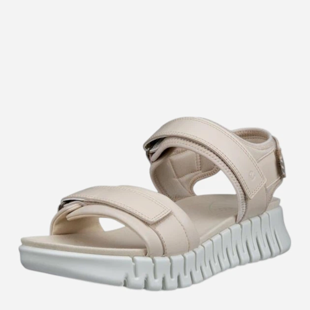 Sandały damskie skórzane ECCO Gruuv Sol W 21310301378 40 Beżowe (194891847223) - obraz 3