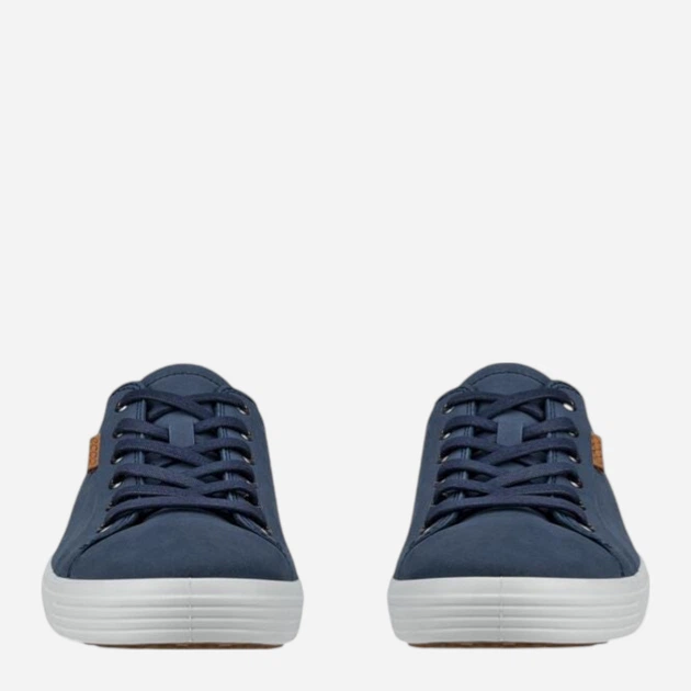 Sneakersy męskie skórzane do kostki ECCO Soft 7 43000459140 42 Niebieskie (194891283151) - obraz 5
