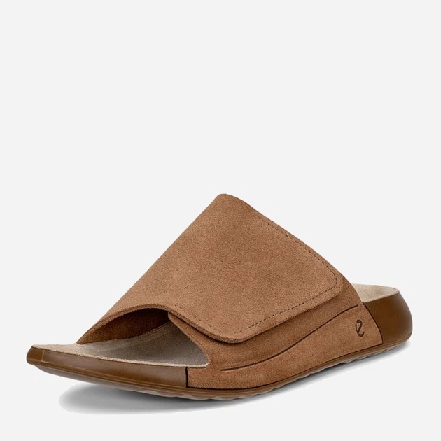 Жіночі шльопанці шкіряні ECCO Cozmo W 20692305034 41 Коричневі (194892156287) - зображення 2