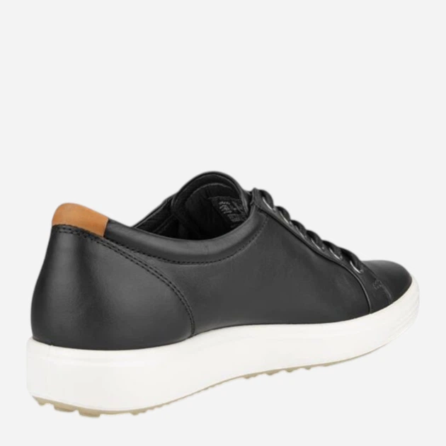 Жіночі кеди шкіряні низькі ECCO Soft 7 W 43000301001 36 Чорні (737431676268) - зображення 4