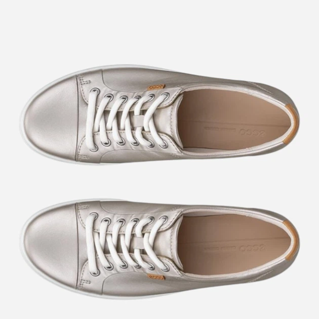 Sneakersy damskie skórzane do kostki ECCO Soft 7 W Pure Gold Foil 43000361160 38 Złote (194891780575) - obraz 5