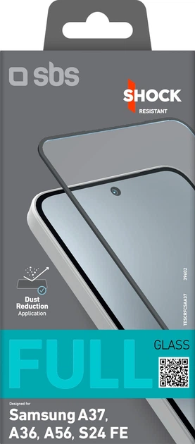 Захисне скло SBS Full Cover Glass для Samsung Galaxy A37 Black (TESCRFCSAA37) - зображення 2