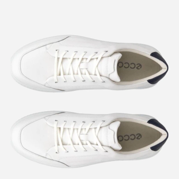 Sneakersy męskie skórzane do kostki ECCO Move M 55160451293 46 Białe (194892038972) - obraz 5