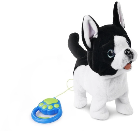 Piesek Artyk chodzący na smyczy Czarno-biały 16912 (5901811169120) - obraz 2