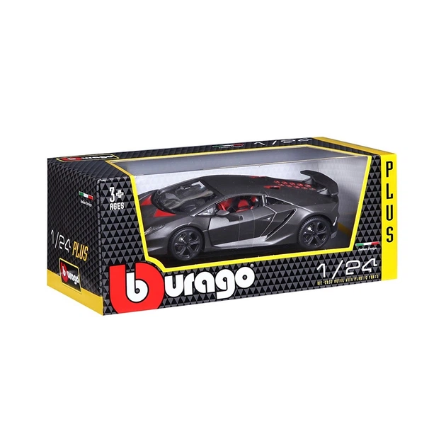 Автомодель Bburago Lamborghini Sesto Elemento 1:24 сірий металік - Фото 3 Автомодель Bburago Lamborghini Sesto Elemento 1:24 сірий металік - зображення 3