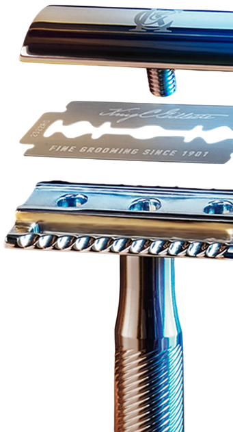 Maszynka do golenia Gillette King C. Bezpieczna maszynka do golenia z 5 wymiennymi ostrzami (7702018590148) - obraz 2