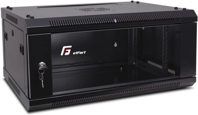 Шафа GETFORT ECO v2 19" 4U підвісна 600 x 450 мм Чорна (WGF04-64E-WGBv2) - зображення 2