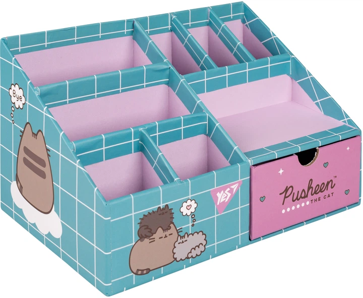 Органайзер настільний Yes Pusheen 8 відділень картон 708222 - Фото 1 Органайзер настільний Yes Pusheen 8 відділень картон 708222 - изображение 1