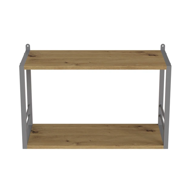 Книжная полка универсальная Ferrum-decor Стим 1 38x63x26 серый ДСП Дуб Артизан 16мм (FRD-104099) - Фото 1 Книжная полка универсальная Ferrum-decor Стим 1 38x63x26 серый ДСП Дуб Артизан 16мм (FRD-104099) - изображение 1