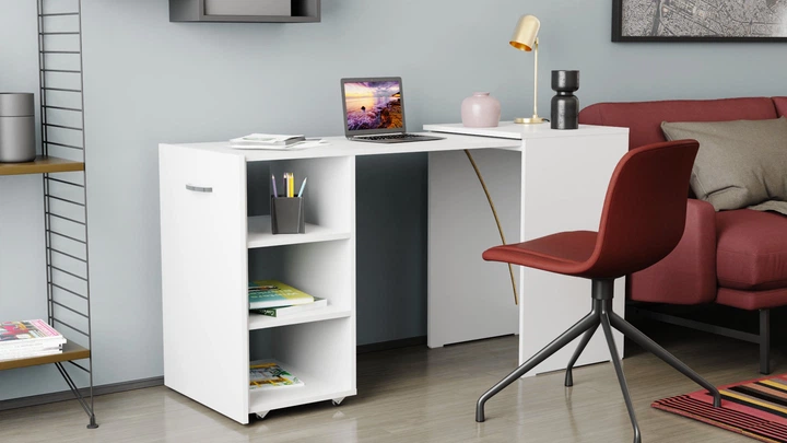 Стол-тумба трансформер Смарт 1/1 Ferrum-decor 750x1450x500 ДСП Белое 16 мм (FRD-105067) - изображение 11