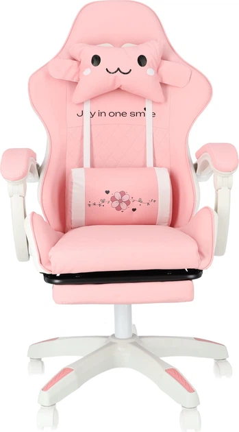 Дитяче ігрове крісло Hedo з підставкою для ніг Рожеве 100072 (5907184130453) - зображення 2