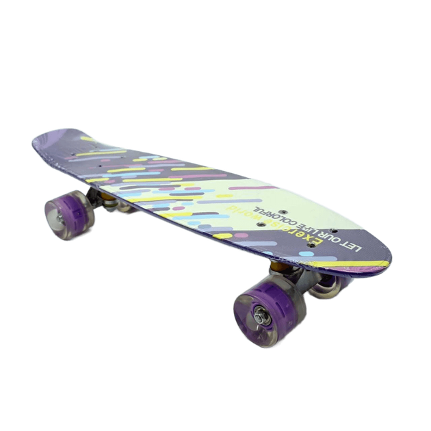 Скейт Пенниборд "Best Board" фиолетовый, колеса PU, светятся, d=6см F-9797 - Фото 1 Скейт Пенниборд "Best Board" фиолетовый, колеса PU, светятся, d=6см F-9797 - изображение 1